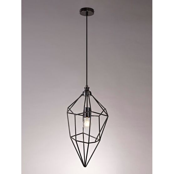 Destiny Large Pendant, 1 x E27, Black Nickel