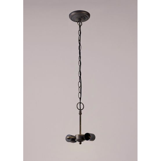 Marina Suspension Kit, 2 x E27, Aged Antique Brass