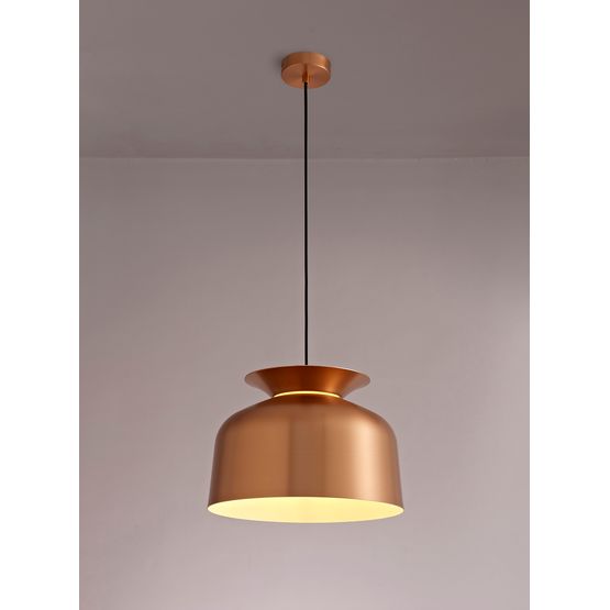 Thea Single Pendant, 1 Light Adjustable E27, Copper