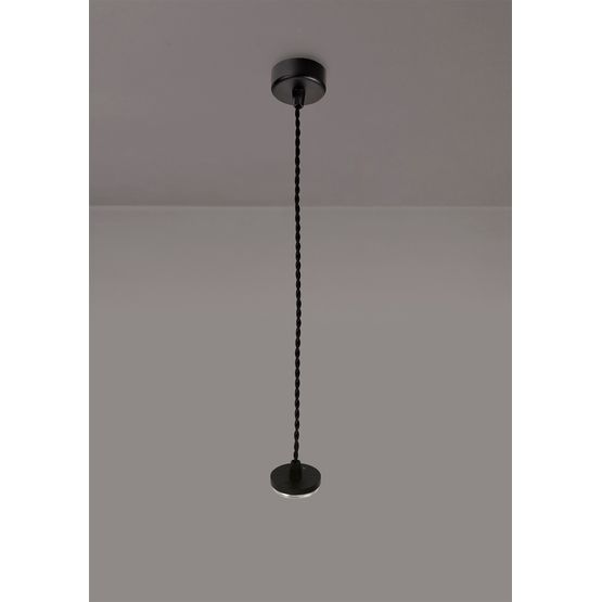 Sienna Pendant Light Kit 2m, 1 x GU10, Sand Black
