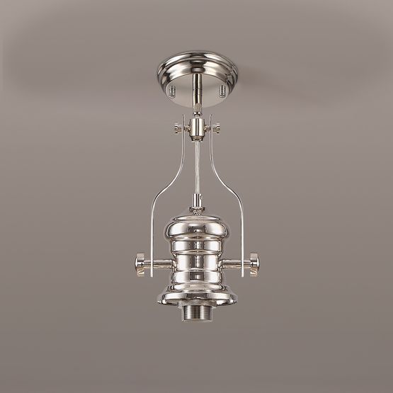 Lucinda Frame Only Pendant, 1 x E27, Polished Nickel