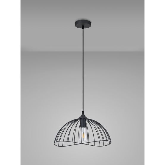 Brenda Dome Pendant, 1 x E27, Graphite