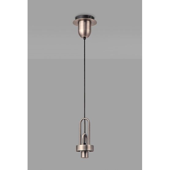 Angela Suspension Kit, 1 x E27, Antique Silver/Matt Black