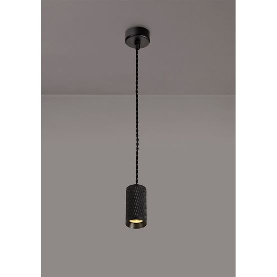 Sienna 1 Light 11cm Pendant Light GU10, Sand Black