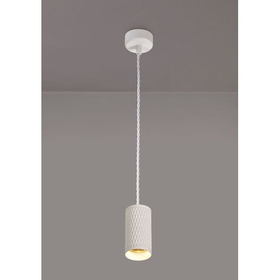 Sienna 1 Light 11cm Pendant Light GU10, Sand White
