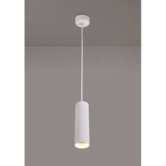 Sienna 1 Light 20cm Pendant Light GU10, Sand White