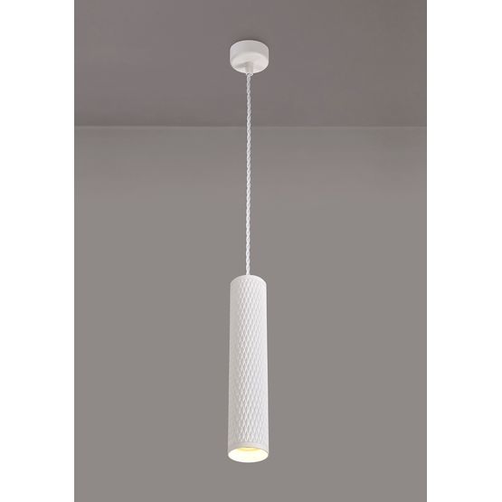 Sienna 1 Light 30cm Pendant Light GU10, Sand White