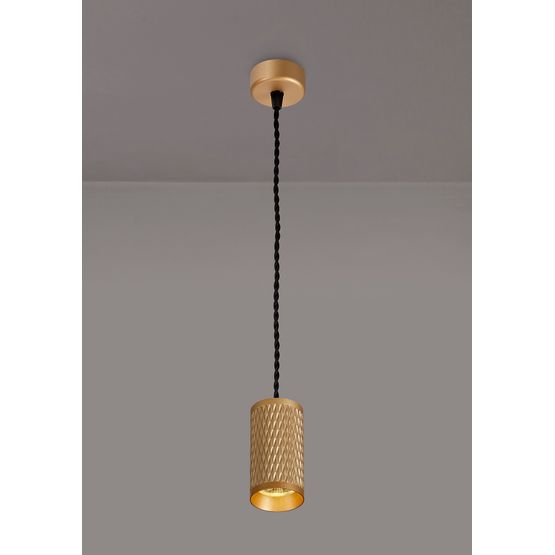 Sienna 1 Light 11cm Pendant Light GU10, Champagne Gold