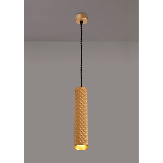 Sienna 1 Light 30cm Pendant Light GU10, Champagne Gold