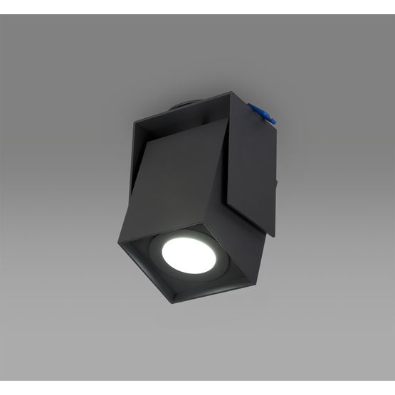 Diana Adjustable Square Spotlight, 1 Light GU10, Sand Anthracite, Cut Out: 62mm