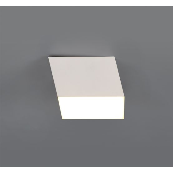 Petra Spotlight 9cm Square 1 x 10W LED, 3000K, 700lm, Sand White,