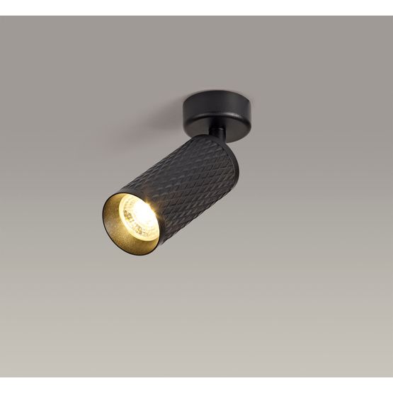 Sienna Surface Mounted Spot Light, 1 x GU10, Sand Black