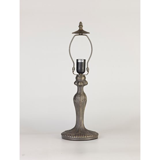 Marina 47.5cm Curved Table Lamp, 1 x E27, Aged Antique Brass