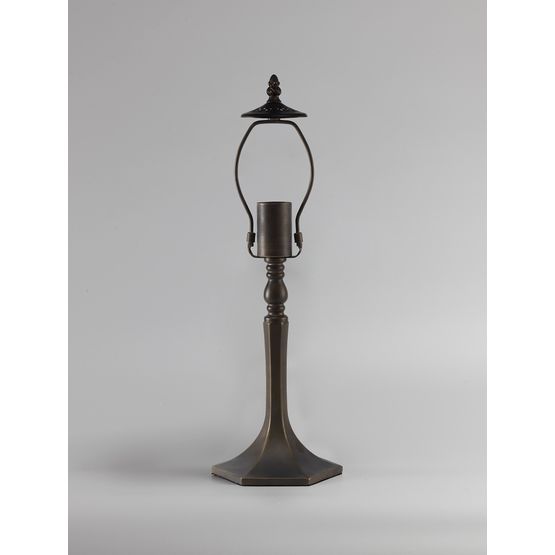 Marina 48cm Octagonal Table Lamp, 1 x E27, Aged Antique Brass