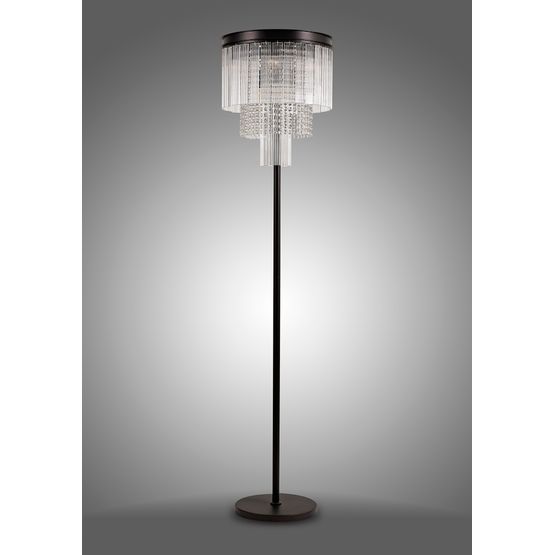 Bonni Floor Lamp, 9 Light E14, Brown Oxide Item Weight: 17.5kg