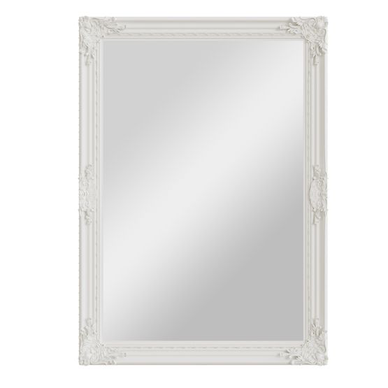 Abella Home Mirror Collection White Wooden  Mirror 75 x 3.5 x 105 cm