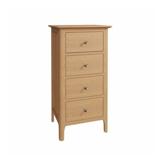Northampton Bedroom 4 Drawer Narrow Chest 50 x 40 x 95 cm