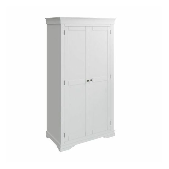 Dundee Bedroom - White Full Hanging Wardrobe 100 x 58 x 200 cm