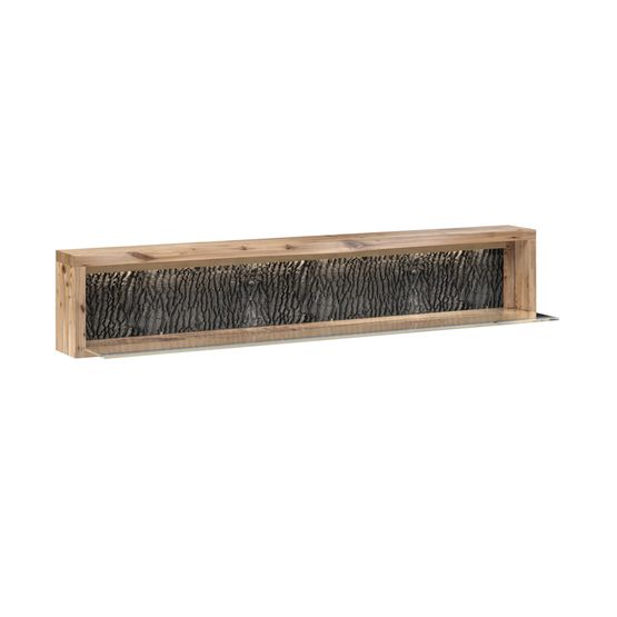Living Edge - Natural  Wall Shelf with LED Light Natural Finish 145 x 30 x 27 cm
