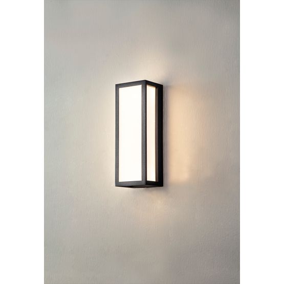 Ada Flush Frosted 10W LED Anthracite Wall Lamp