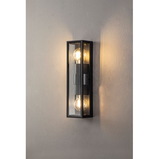 Ada Flush Wall Lamp, 2 x E27, IP65, Anthracite, 2yrs Warranty