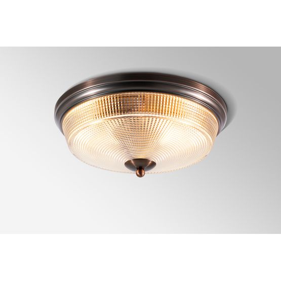 Aurora 2 Light E27 Flush Ceiling Light