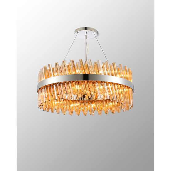 Kathy 24-Light Round Pendant Ceiling Light (80cm, G9 Bulbs)