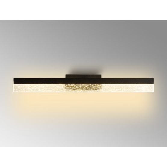 Mindi Wall Lamp, 12W LED, 3000K, 1000lm, IP44, Sand Black, 3yrs Warranty