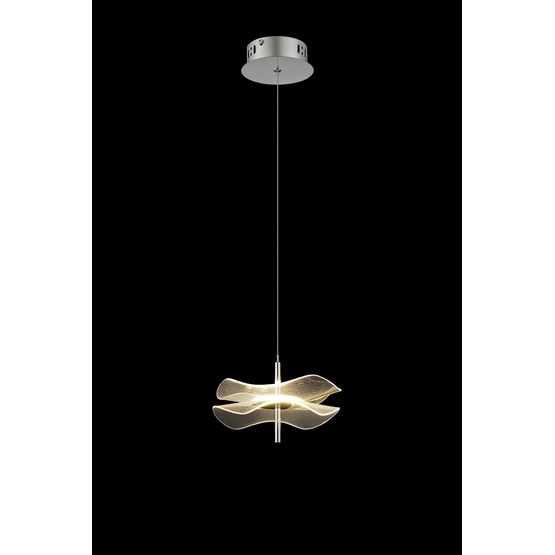 Scarlett Pendant, 1 x 6W LED, 4000K, 460lm, Polished Chrome, 3yrs Warranty
