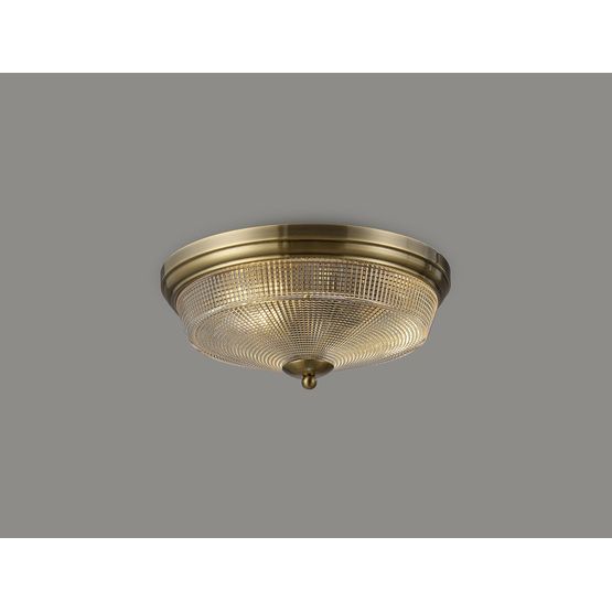 Shelby 2 Light E27 Flush Ceiling Light