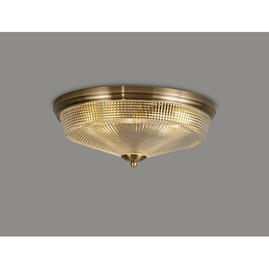 Shelby 3 Light E27 Flush Ceiling Light