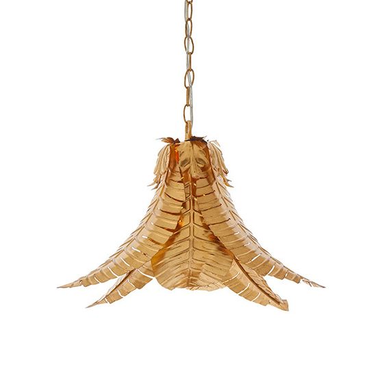 Barnston Pendant Distressed gold finish