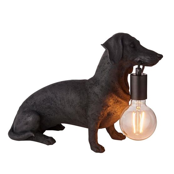 Dave Dachsund Lamp Matt black