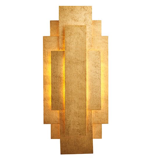 Drummond Antique Gold Leaf Wall Light