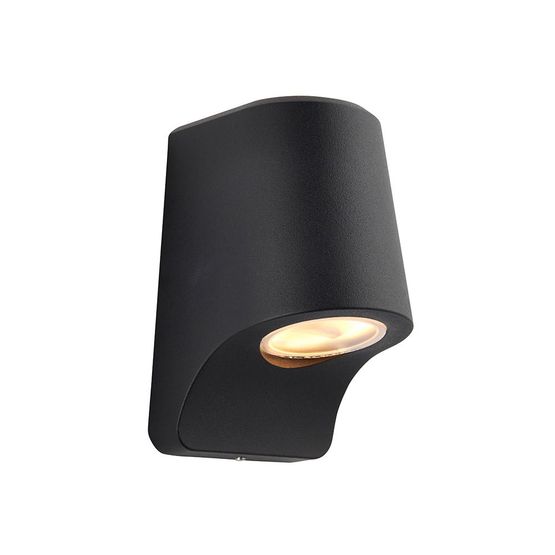 Gathurst Outdoor Wall Light Matt black &amp; frosted glass