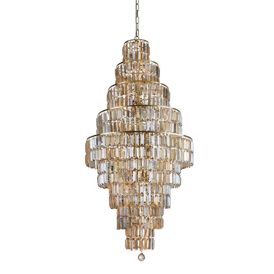 Empire 13Lt Chandelier - Chrome Metal &amp; Clear Crystal