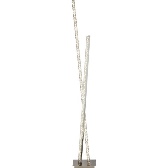 Clover Floor Lamp - Chrome Metal &amp; Clear Crystal