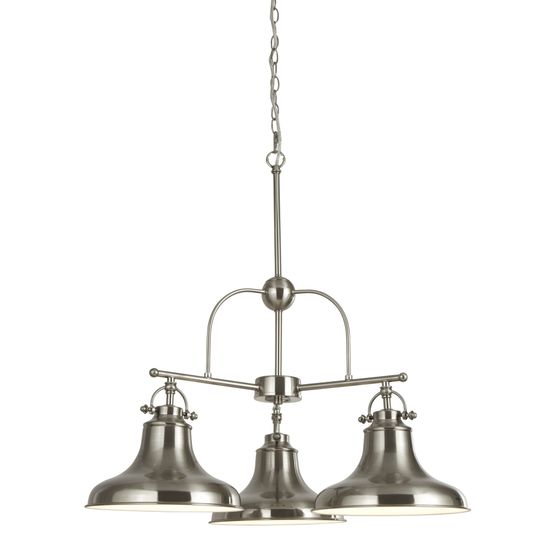 Dallas 3Lt Pendant - Satin Silver