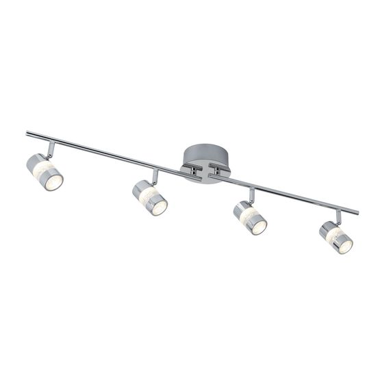 Bubbles 4Lt Split Bar Spotlight - Chrome &amp; Bubble Acrylic