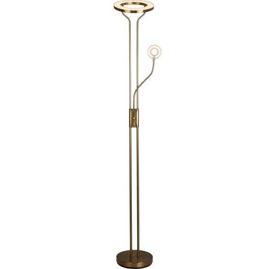 Mother &amp; Child Floor Lamp - Satin Brass Metal