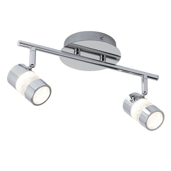 Bubbles 2Lt LED Bathroom Spotlight - Chrome &amp; Acrylic, IP44