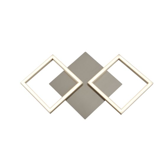 Wall Art 2Lt LED Wall Light - Satin Silver