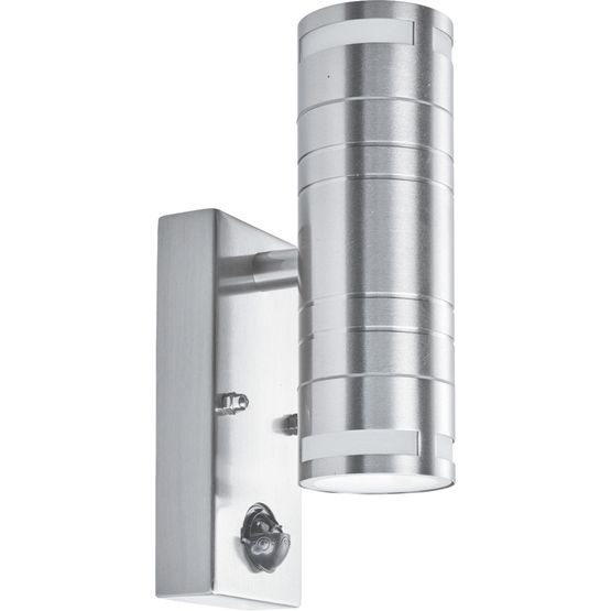 Metro Outdoor Wall Light - Stainless Steel Metal &amp; Glass