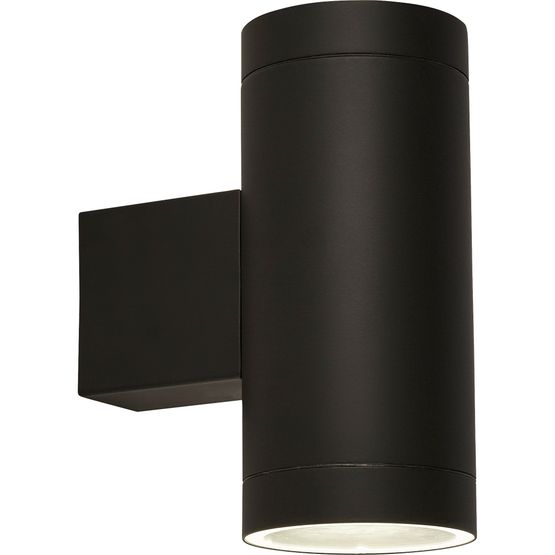 Rochester Outdoor 2Lt Wall Light - Black Metal &amp; Glass