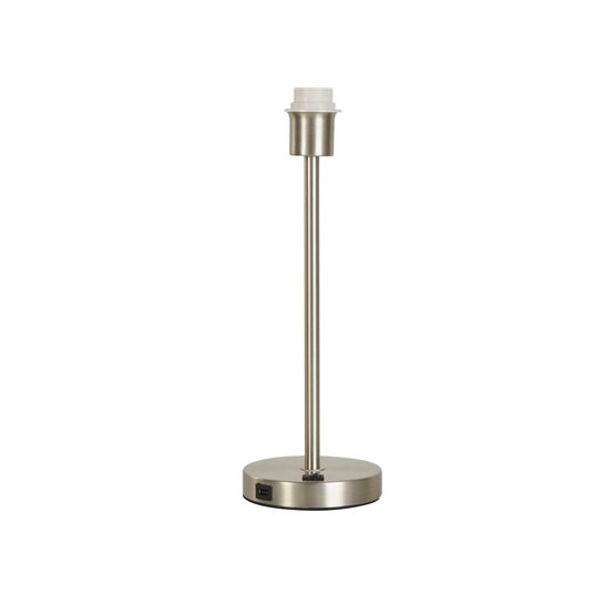 Base Only - Finn USB Table Lamp - Satin Nickel Metal