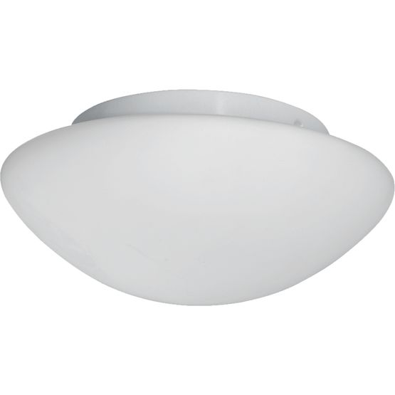 Tokyo 3Lt Flush - White Metal &amp; Opal Glass