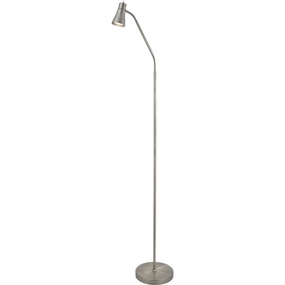Jolly Floor Lamp - Satin Silver Metal