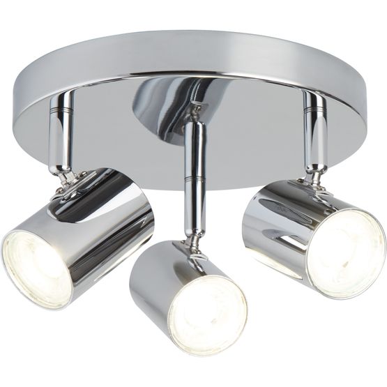 Rollo 3Lt Round Spotlight - Chrome Metal