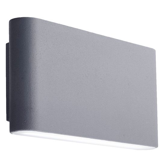 Maples LED Outdoor Wall Light - Grey &amp; Frosted Diffuser,IP44