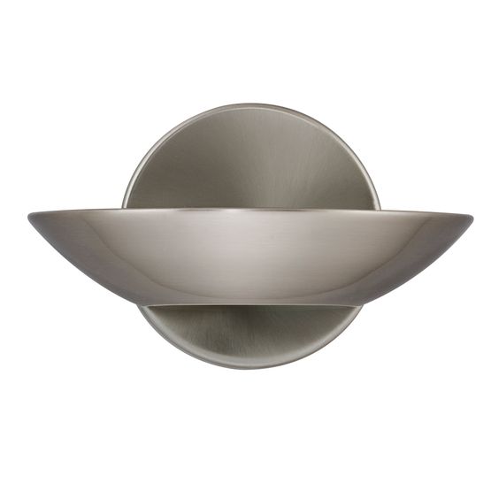 Sardina Uplight Wall Light - Satin Silver Metal